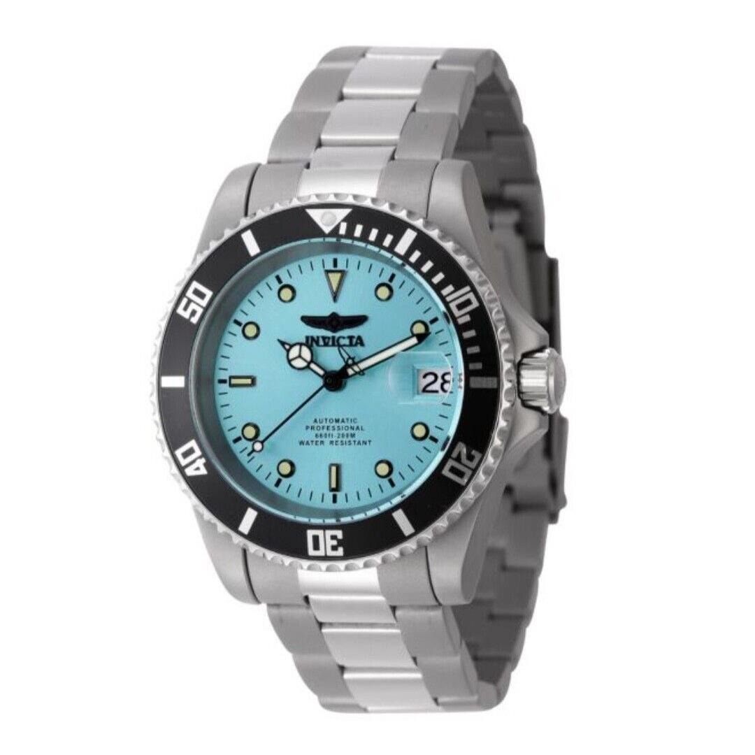 Invicta Men`s 40mm Automatic NH35A Titanium Pro Diver Blue Dial SS 200m Watch