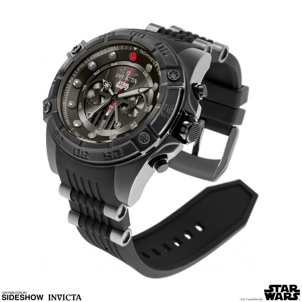 Darth Vader Watch - Model 26495 - Invicta 52mm - Dial: Black, Band: Black, Bezel: Black