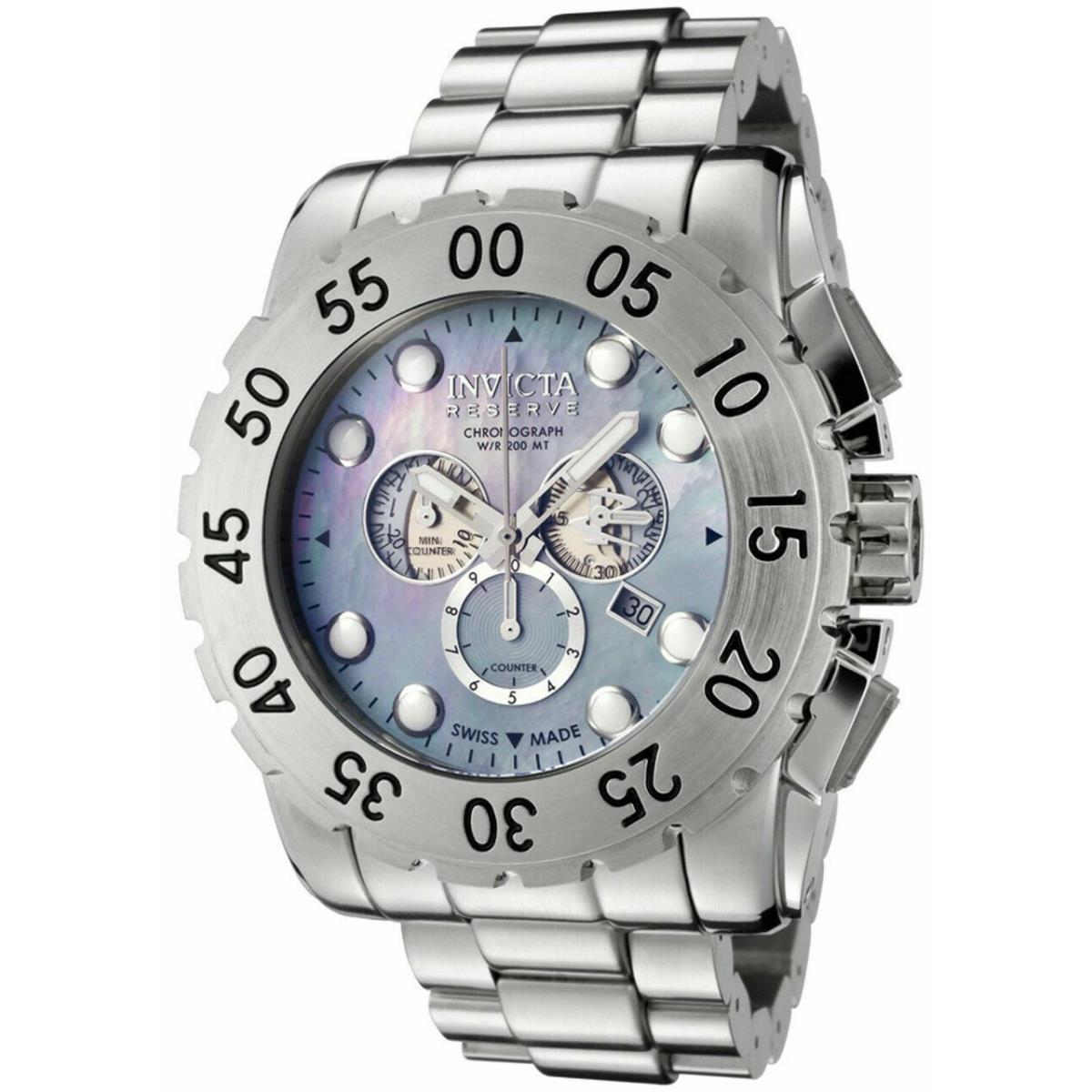 Invicta F0065 Reserve Leviathan Chronograph S/steel Men`s Watch Retail