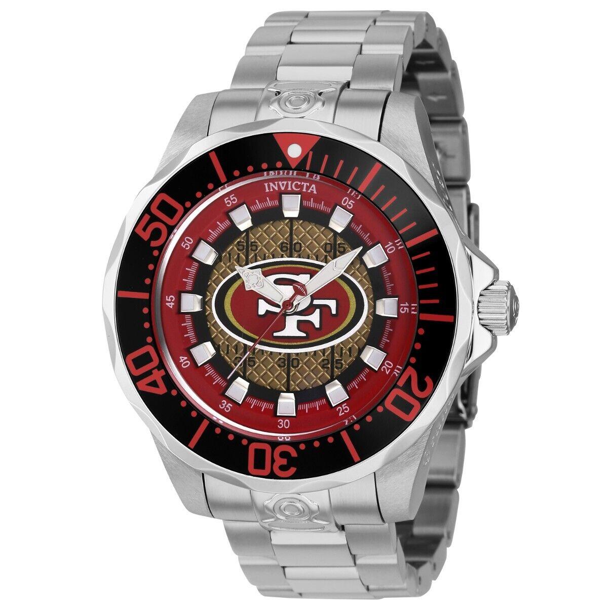 Invicta Nfl San Francisco 49ers Automatic Men`s Watch - 47mm Steel ZG-42118