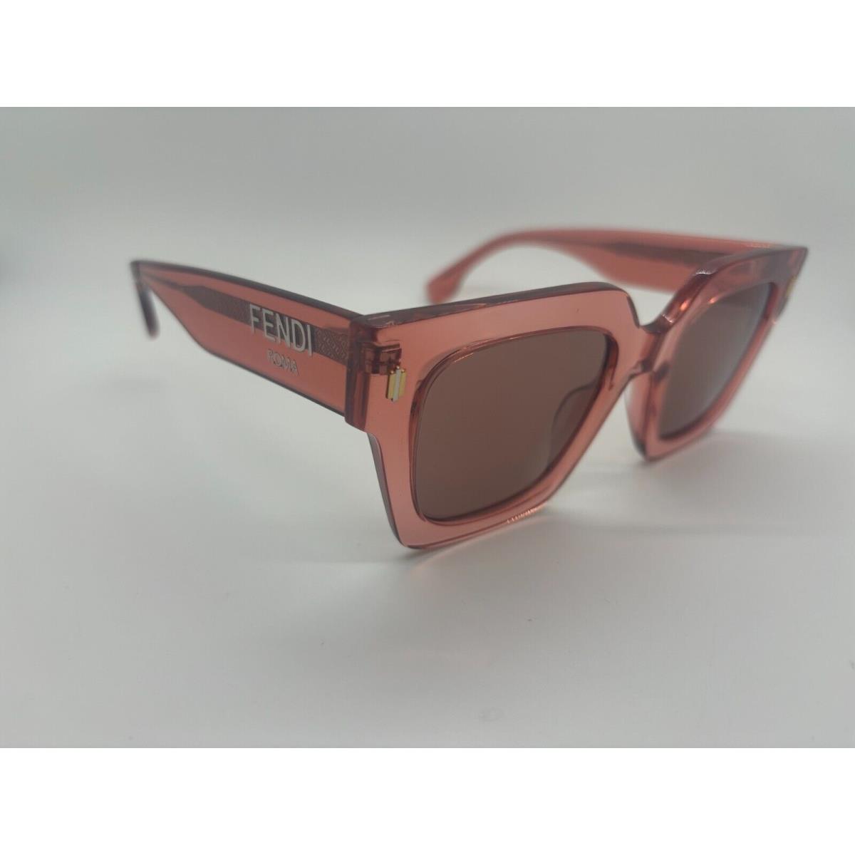 Fendi FE40101I 72S Shiny Pink Sunglasses 50-23-145mm Comes W/full Set