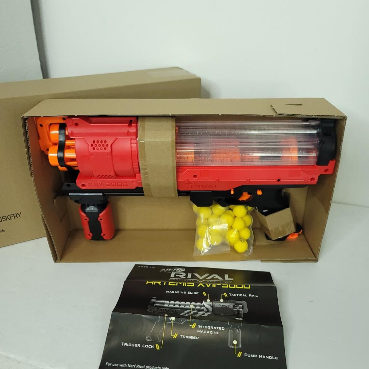 Hasbro Nerf Rival Artemis XVII-3000 B8236 Red 30 Rounds Included