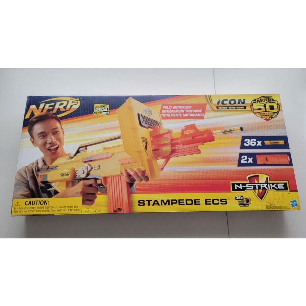 Nerf N-strike Icon Series Stampede Ecs Fully Motorized Rifle Blaster Rare