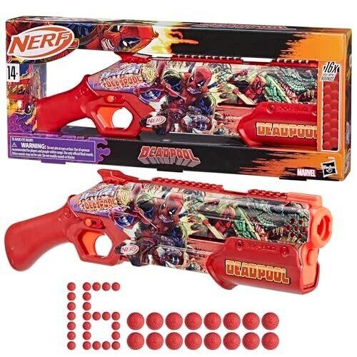 Nerf Marvel Deadpool Blaster 16 Nerf Rival Accu-rounds Pump Action