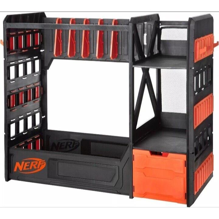 Nerf Elite Blaster Rack NER0262 Storage up to 6 Blasters Including Shelving New