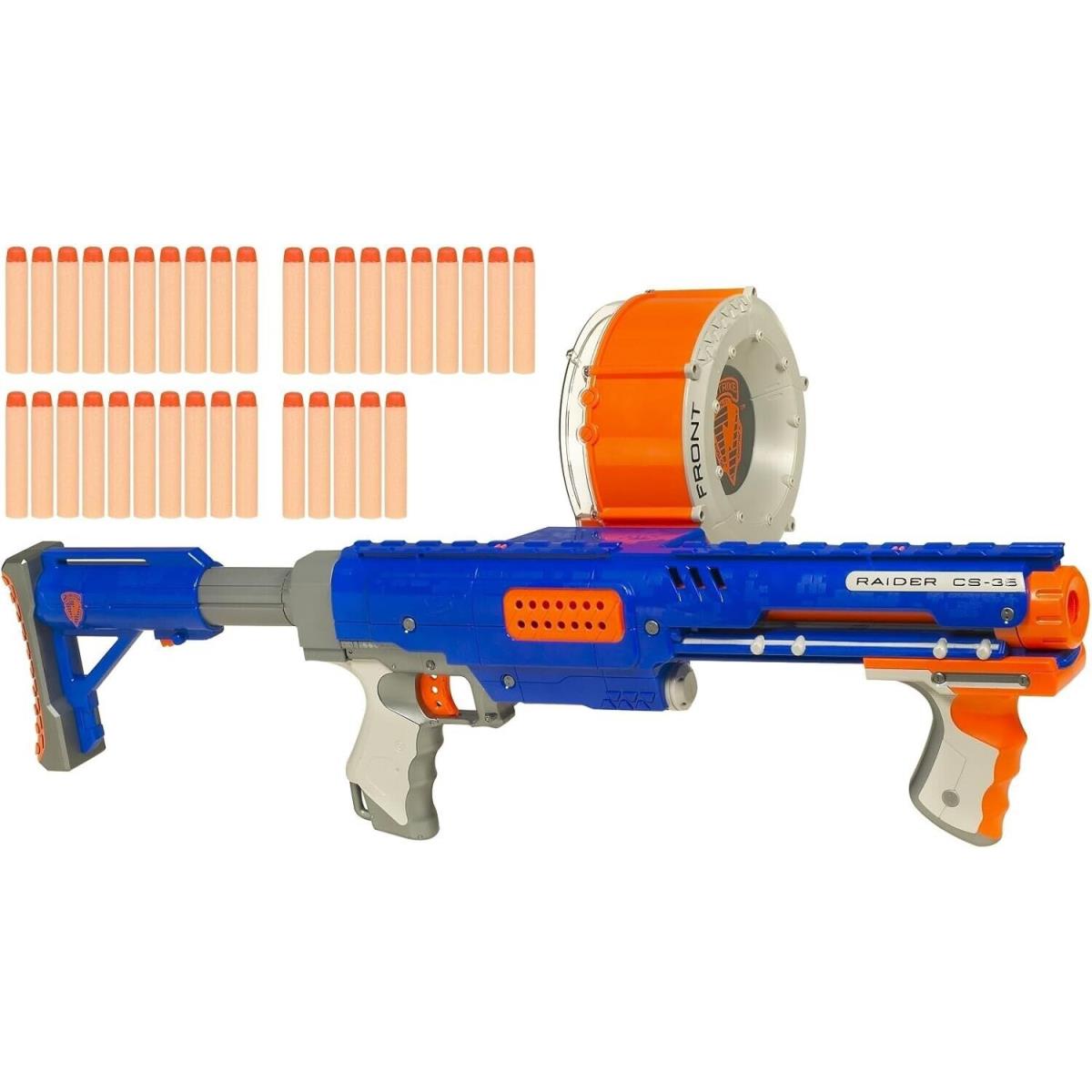 Nerf N-strike Raider Rapid Fire CS-35 Dart Blaster - Blue