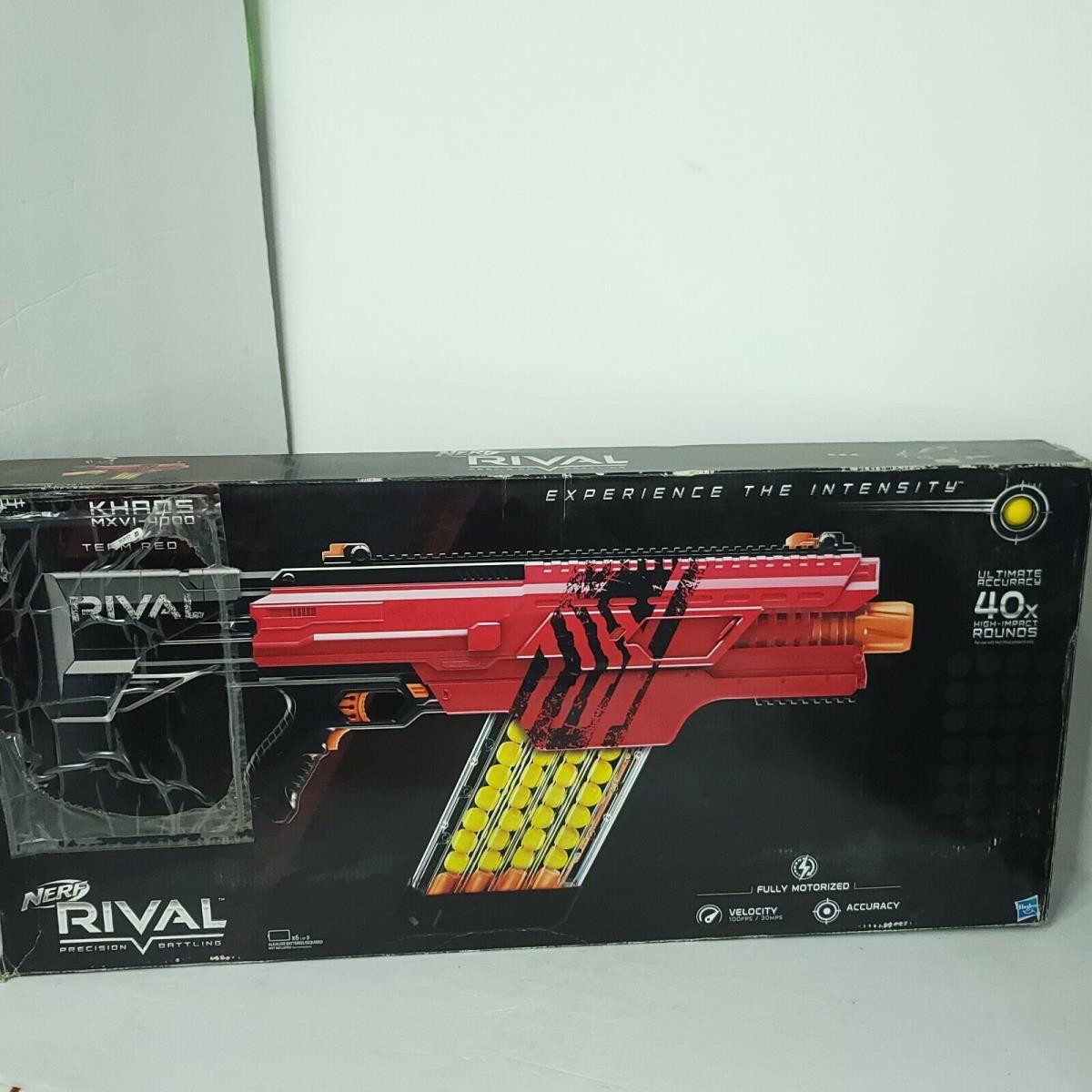 Nerf Rival Khaos MXVI-4000 Team Red Box Damage Motorized 40x Rounds