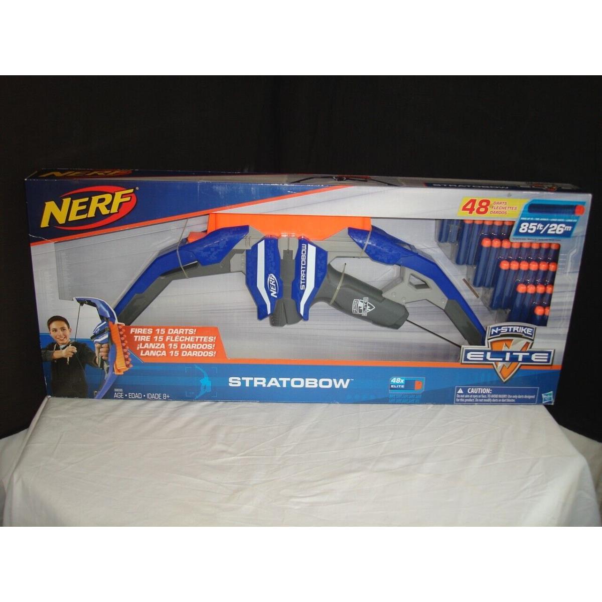 Nerf Stratobow N-strike Elite Soft Dart Bow Shooter B8696 w/ 48 Darts