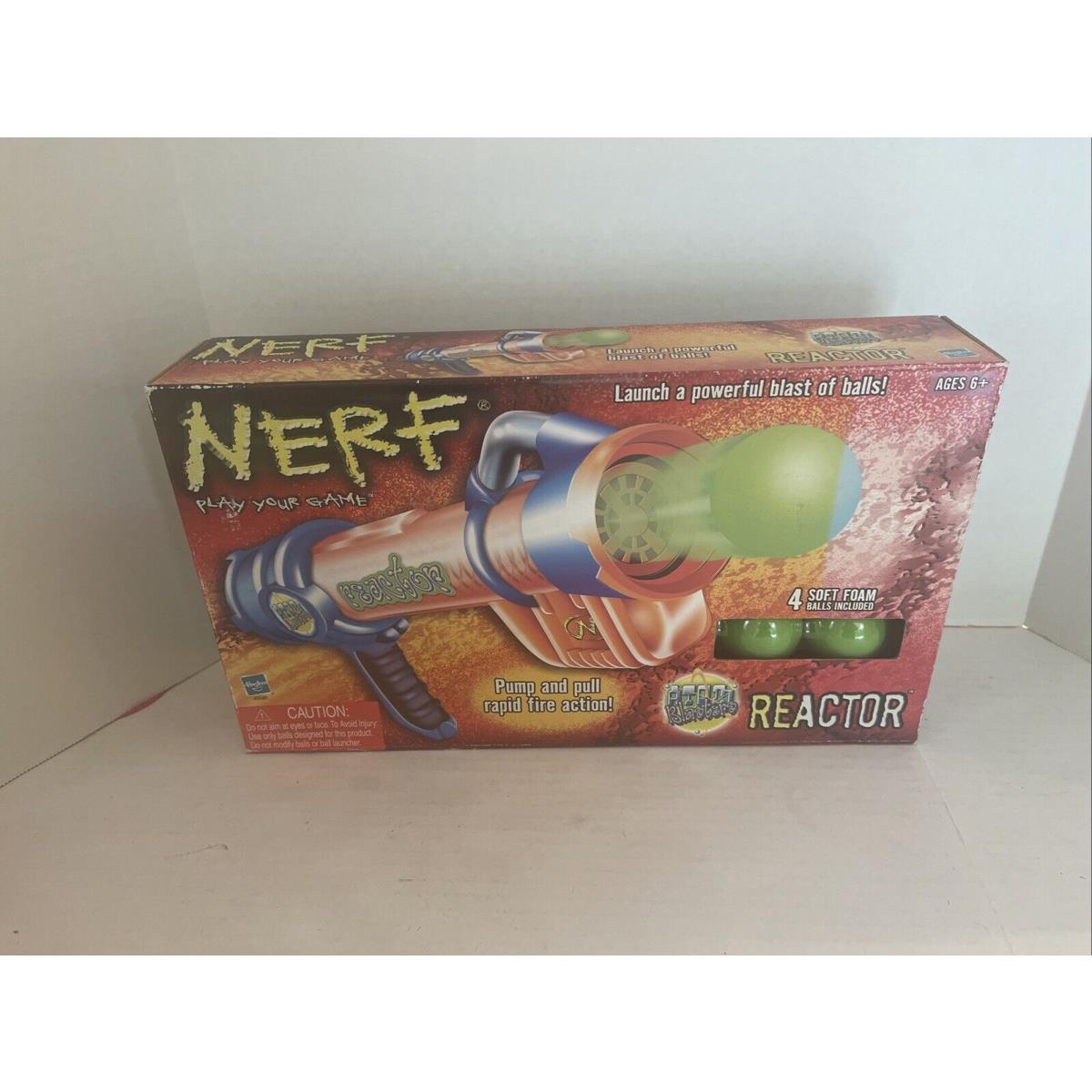 2003 Hasbro Nerf Atom Blasters Reactor Foam Ball Toy Gun Blaster Rare Htf