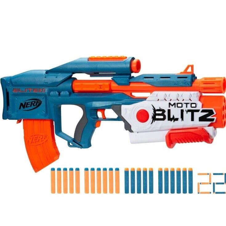 Nerf Elite 2.0 Motoblitz Blaster with Scope Motorized Dart Blasting Air Blitz