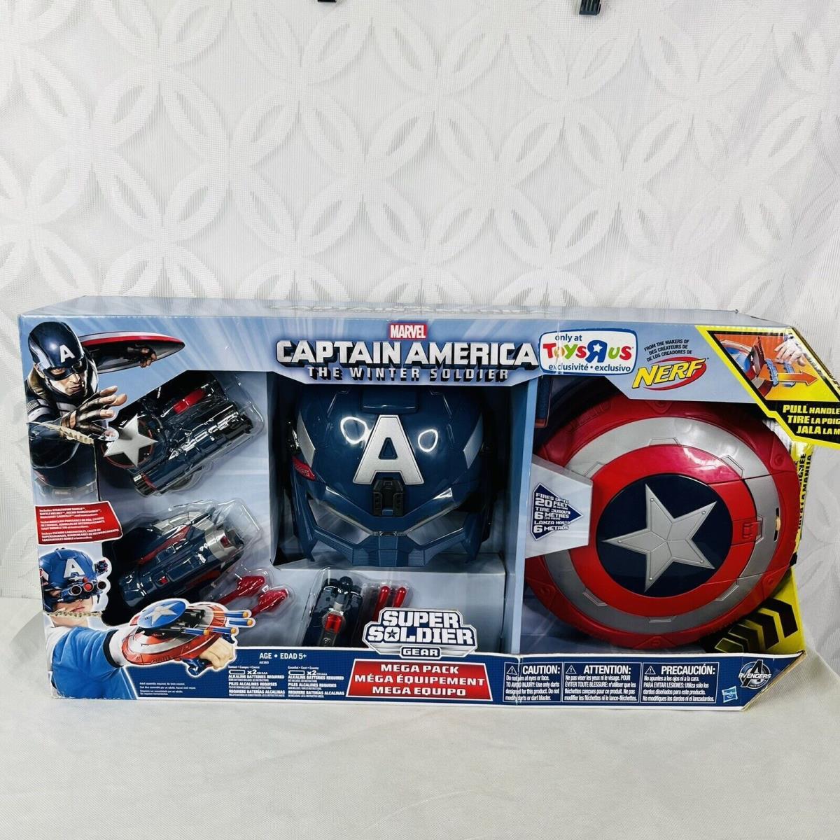 Nerf Marvel Captain America Winter Soldier Super Soldier Gear Mega Pack Set 2014