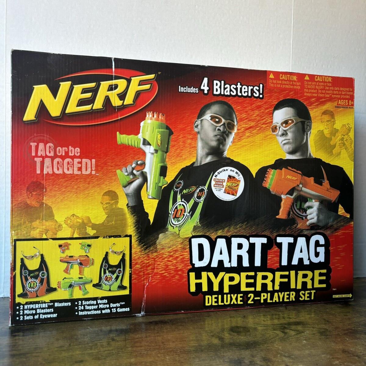 Hasbro Nerf Dart Tag Hyperfire Deluxe 2 Player 4 Blaster Set