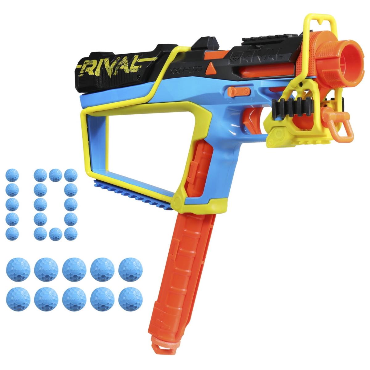 Nerf Rival Mirage Xxiv 800 Blaster with 10 Rounds For Outdoor Games Ages 14 Up