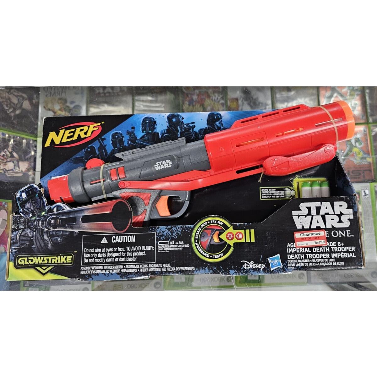 Nerf Star Wars Rogue One Imperial Death Trooper Deluxe Blaster Gun