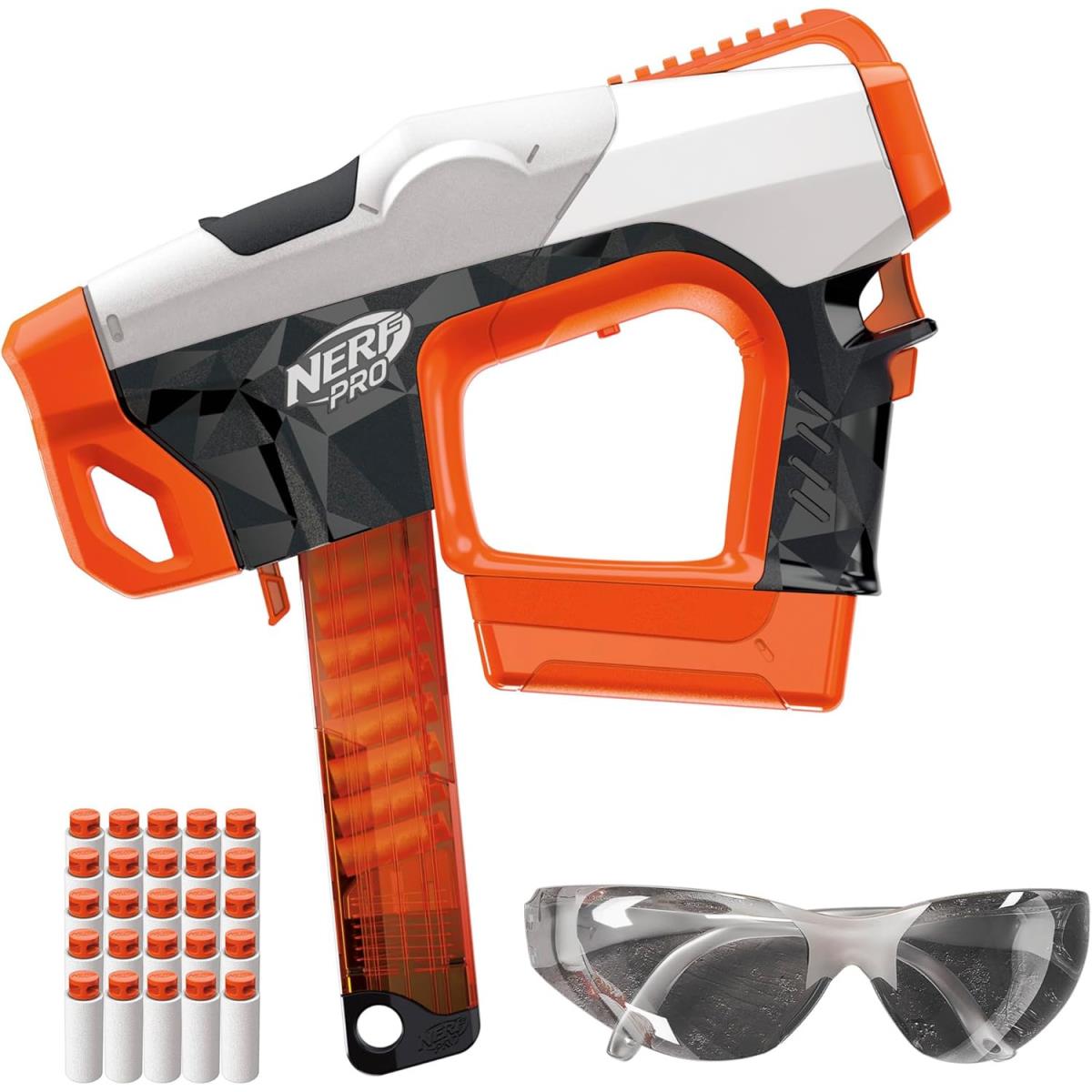 Nerf Pro Sender Half-length Semi Automatic Dart Blaster 15-Dart Magazine Eyewear