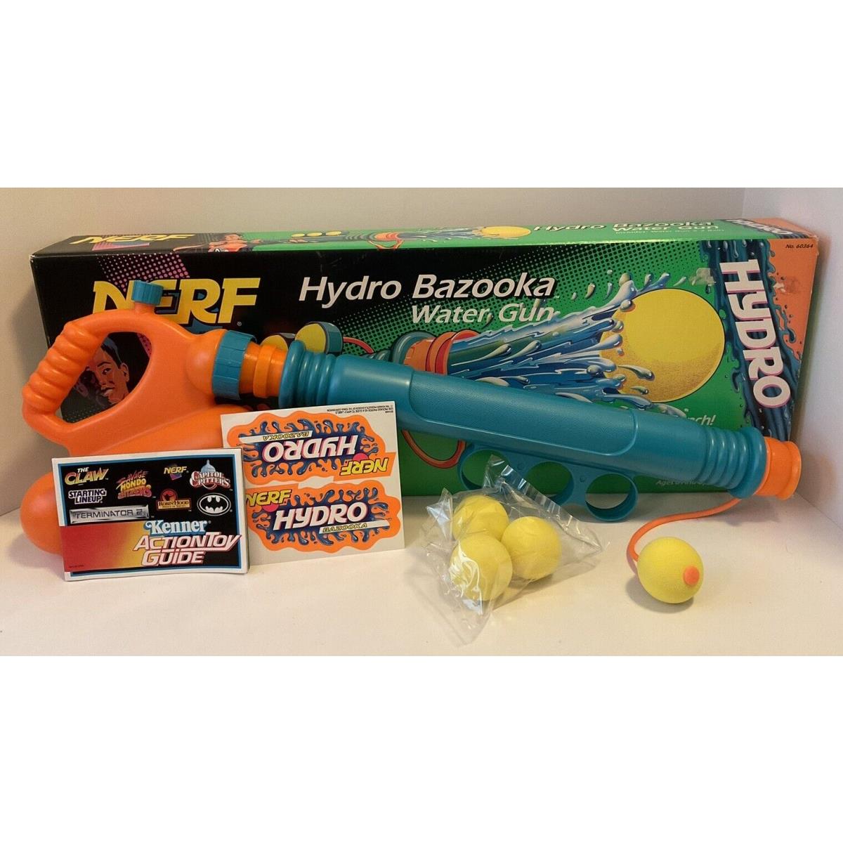 Vintage Nerf Hydro Bazooka Water Gun Old Stock Complete Mint Rare