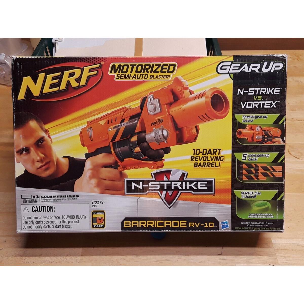 Nerf Gear Up Series Barricade RV-10 in Packaging Selling Nerf Collection