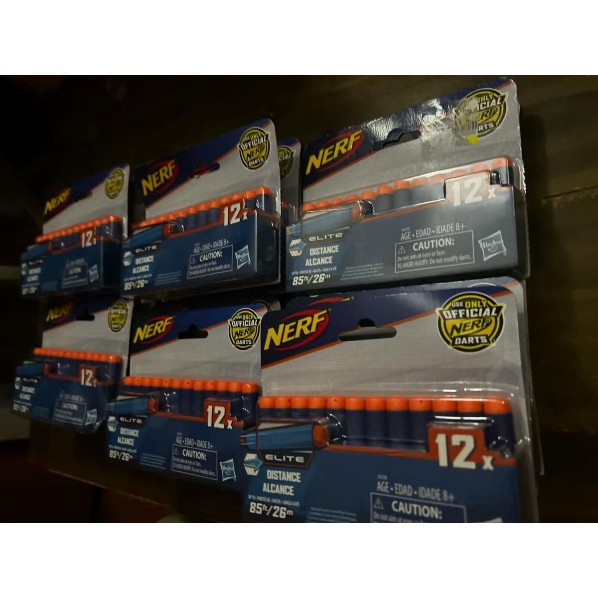 18 Nerf Packs Bundle of 12 Elite Distance Foam Darts Per Pkg. Hasbro