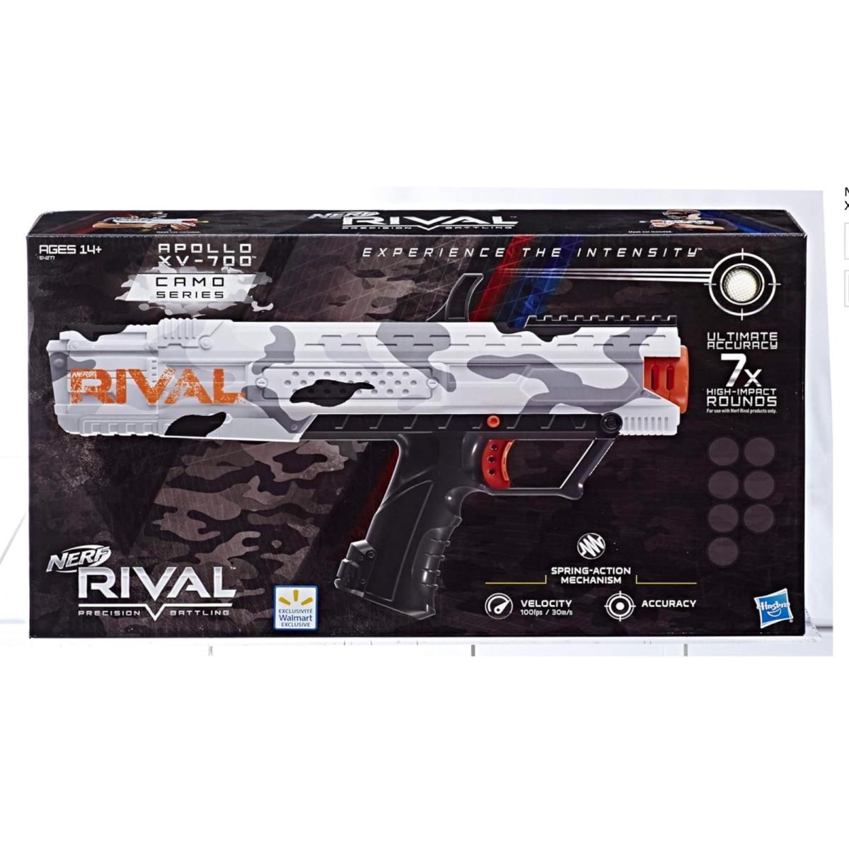 Nerf Rival Apollo XV-700 Camo Series Blaster 7 High Impact Rounds