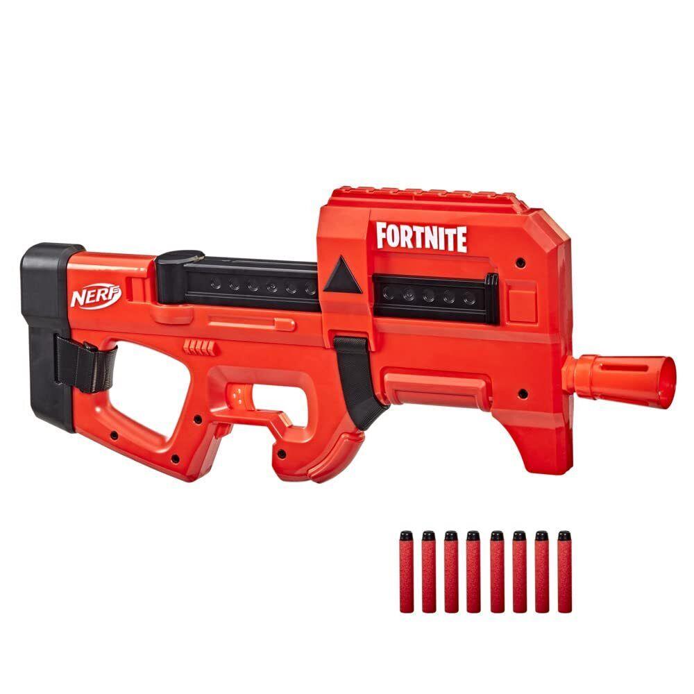 Nerf Fortnite Compact Smg Motorized Dart Blaster Ultra Red Wrap 8-Dart