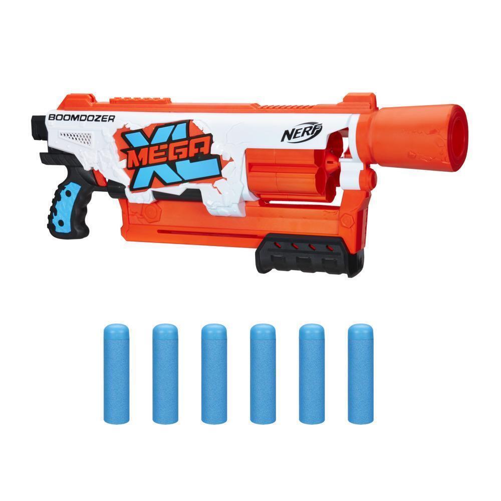 Nerf Mega XL Boom Dozer Blaster Largest Nerf Mega Darts Ever XL 6-Dart