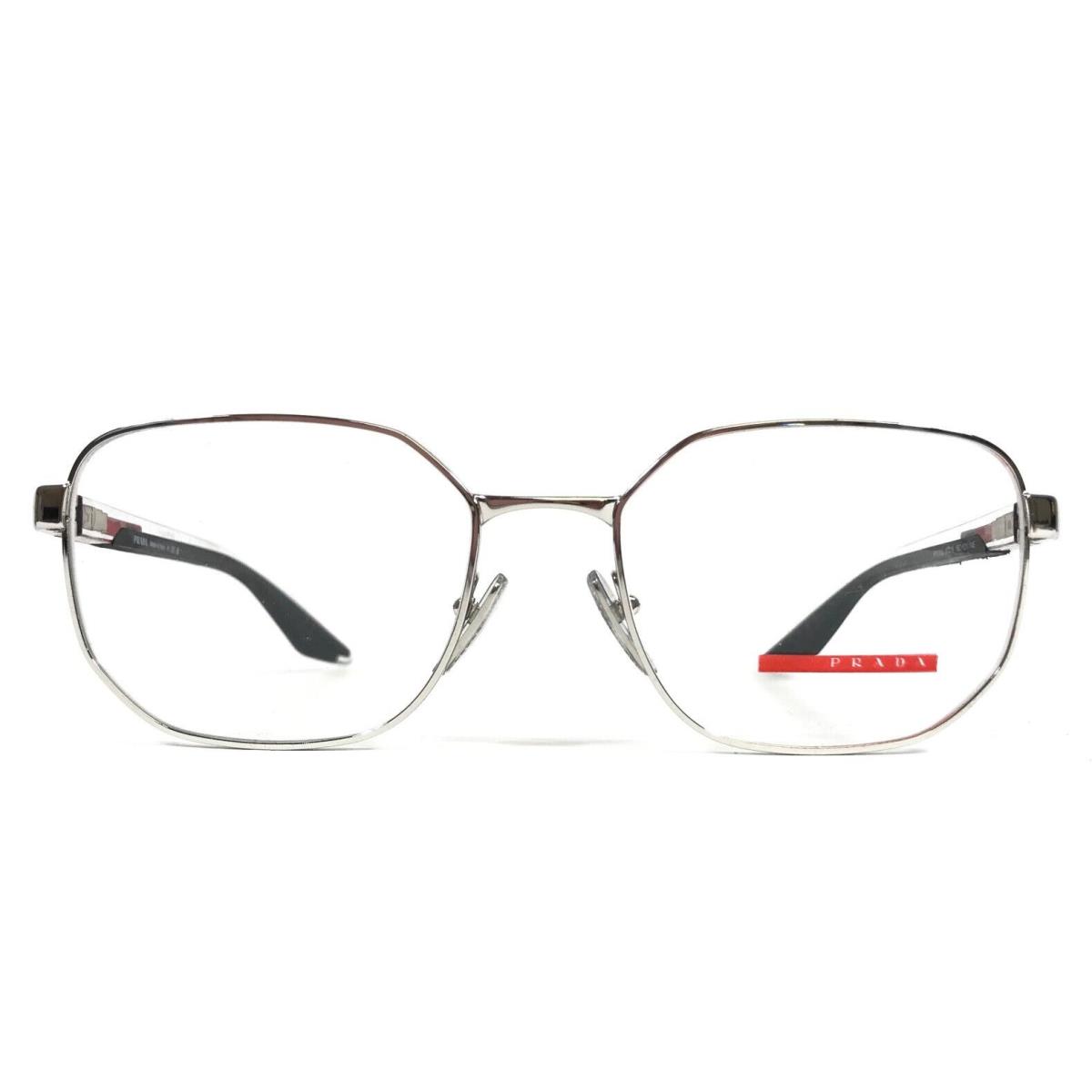 Prada Linea Rossa Eyeglasses Frames VPS50Q 1BC-1O1 Black Red Silver 57-19-145