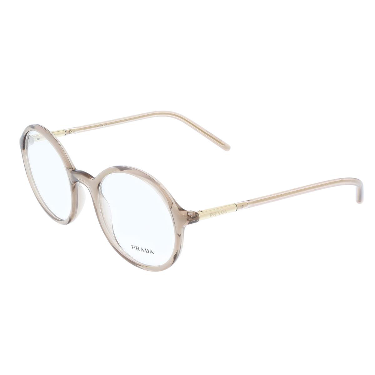 Prada 0PR 09WV 05N1O1 Transparent Grey Round Full Rim Optical Frames