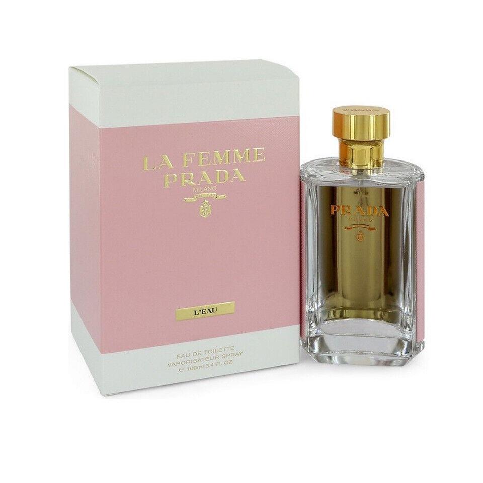 Prada La Femme L`eau Edt 3.4 oz / 100 ml Spray