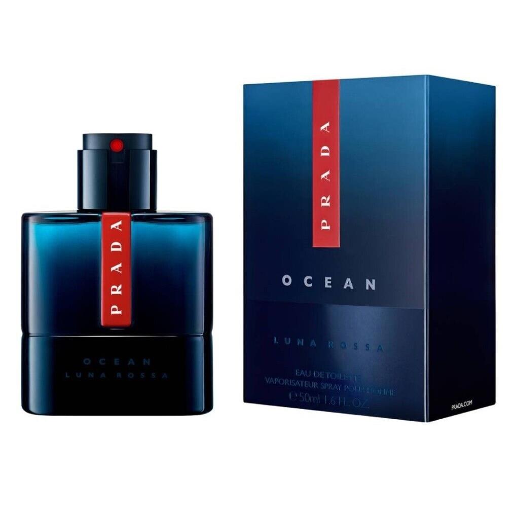 Prada Luna Rossa Ocean For Men 1.6 oz 50 ml Eau De Toilette Spray