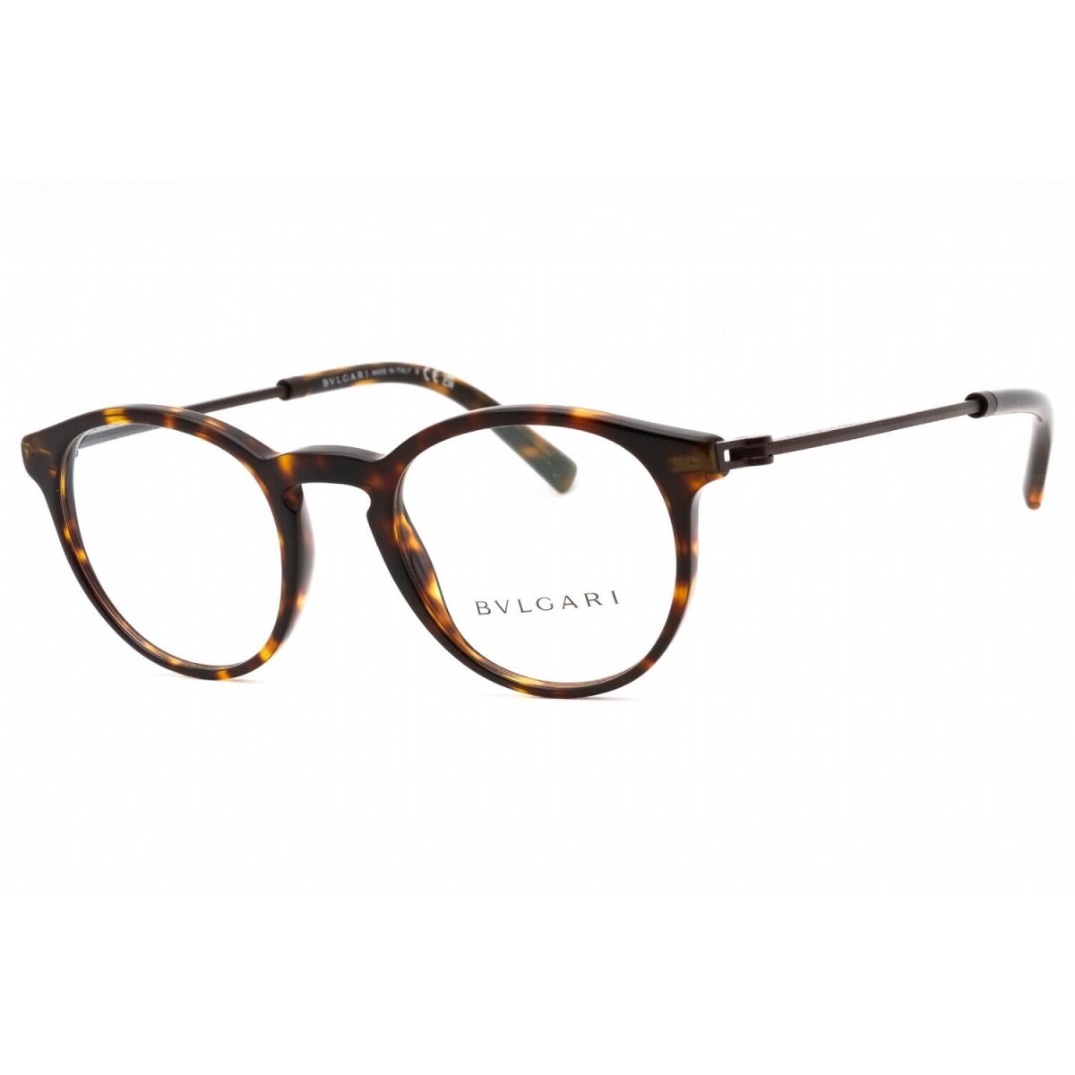 Bvlgari BV3052-504-48 Eyeglasses Size 48mm 21mm 145mm Havana Men