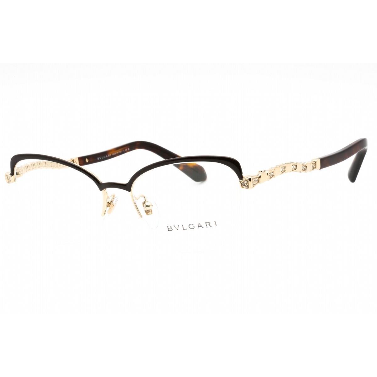 Bvlgari BV2239B-2034-53 Eyeglasses Size 53mm 16mm 140mm Goldbrown Women