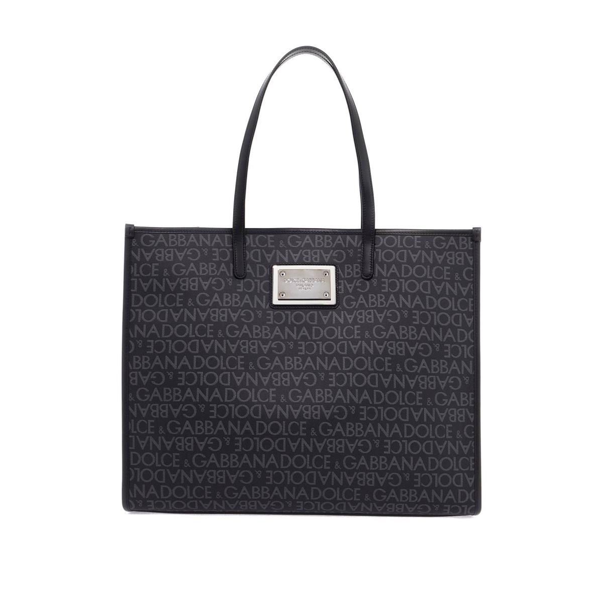 Dolce Gabbana Large Jacquard-coated Tote Bag