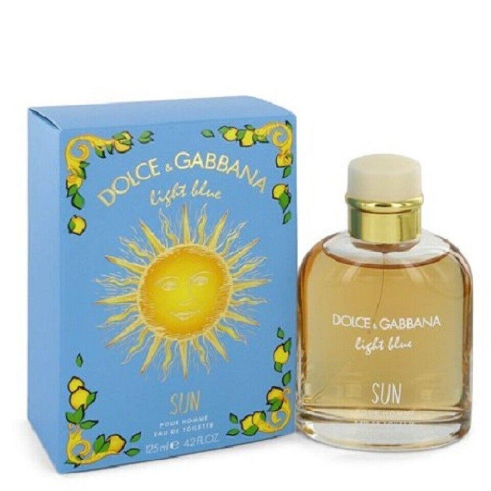 Light Blue Sun By Dolce Gabbana 4.2 Oz. 125ml Eau de Toilette Men