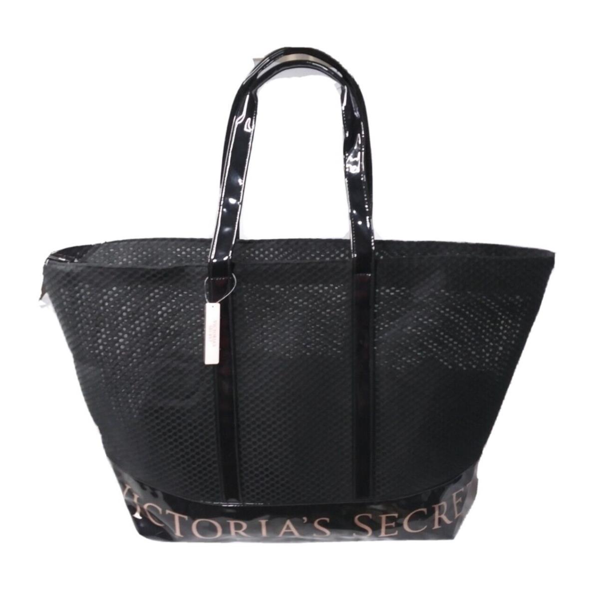 Victoria`s Secret Black Mesh Tote 2017 Limited Edition. Oversized Retail