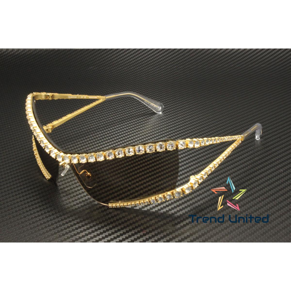 Swarovski SK7022 400473 Gold Dark Brown 33 mm Women`s Sunglasses