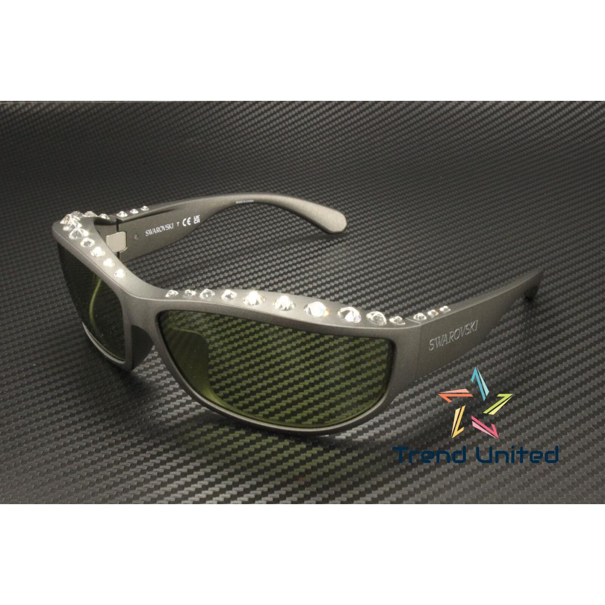 Swarovski SK6009 102182 Dark Grey Green 73 mm Women`s Sunglasses