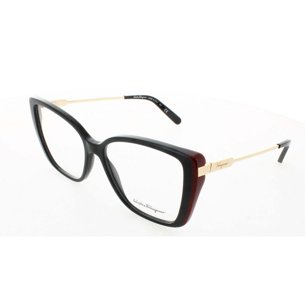 Salvatore Ferragamo SF2850-051-54 Eyeglasses Glasses 51 Black/burgundy 54 mm