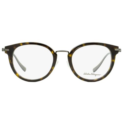 Salvatore Ferragamo Round Mens Eyeglasses SF2782 Dark Tortoise Retail