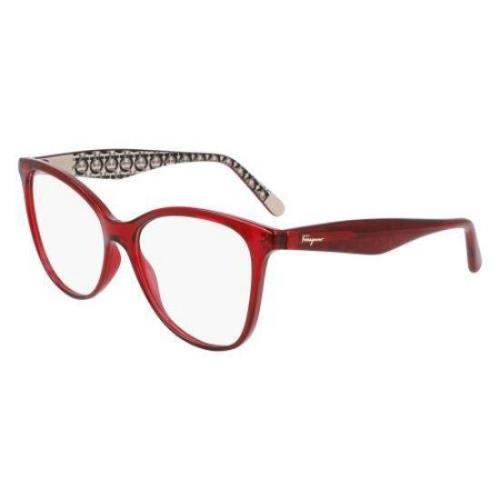 Salvatore Ferragamo SF2892-634-54 Eyeglasses Glasses Color Code: Crystal Burgund