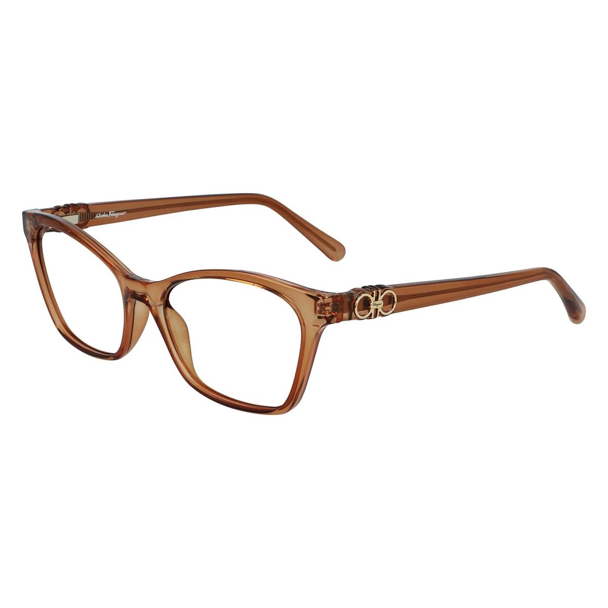 Salvatore Ferragamo SF2902 210 Crystal Brown / Clear Lens 54mm DA