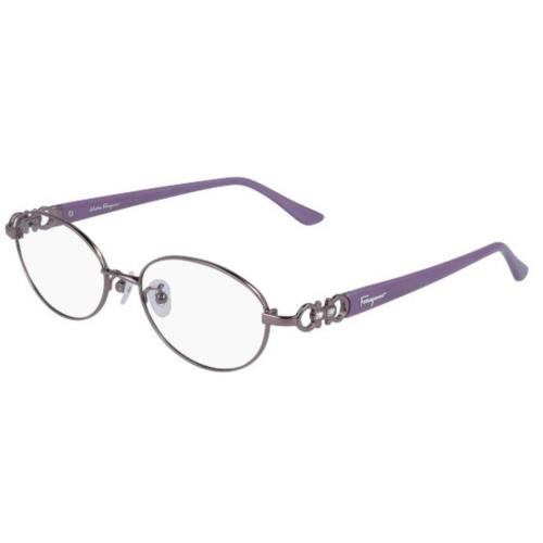 Salvatore Ferragamo SF 2538RA 531 Shiny Mauve Eyeglasses 53/16/135 with Case