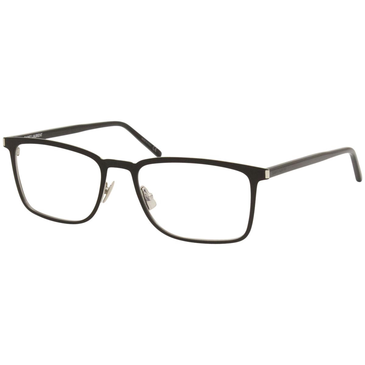 Saint Laurent Classic SL226 006 Eyeglasses Men`s Black/silver Optical Frame 54mm - Frame: Black