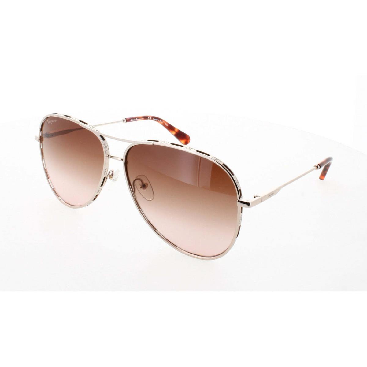 Salvatore Ferragamo SF268S-795 Sunglasses Glasses 795 Rose Gold/tortoise 62 mm N