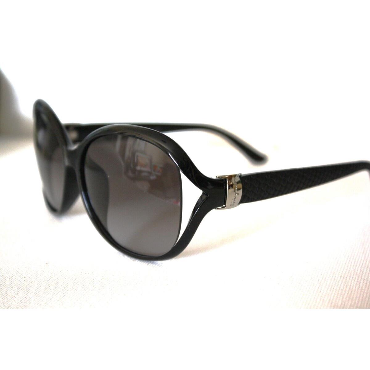 Salvatore Ferragamo Black Frame Gradient 61mm Lens Sunglasses SF77 Sanew