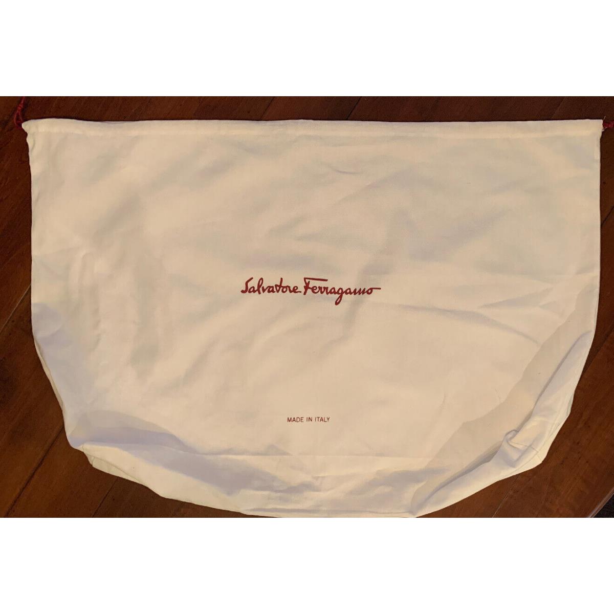 Salvatore Ferragamo 25 X 18.5 X 6.5 Cotton Drawstring Dust Storage Bag