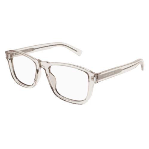 Saint Laurent SL 710 Opt 004 Beige Soft Rectangle Men`s Eyeglasses