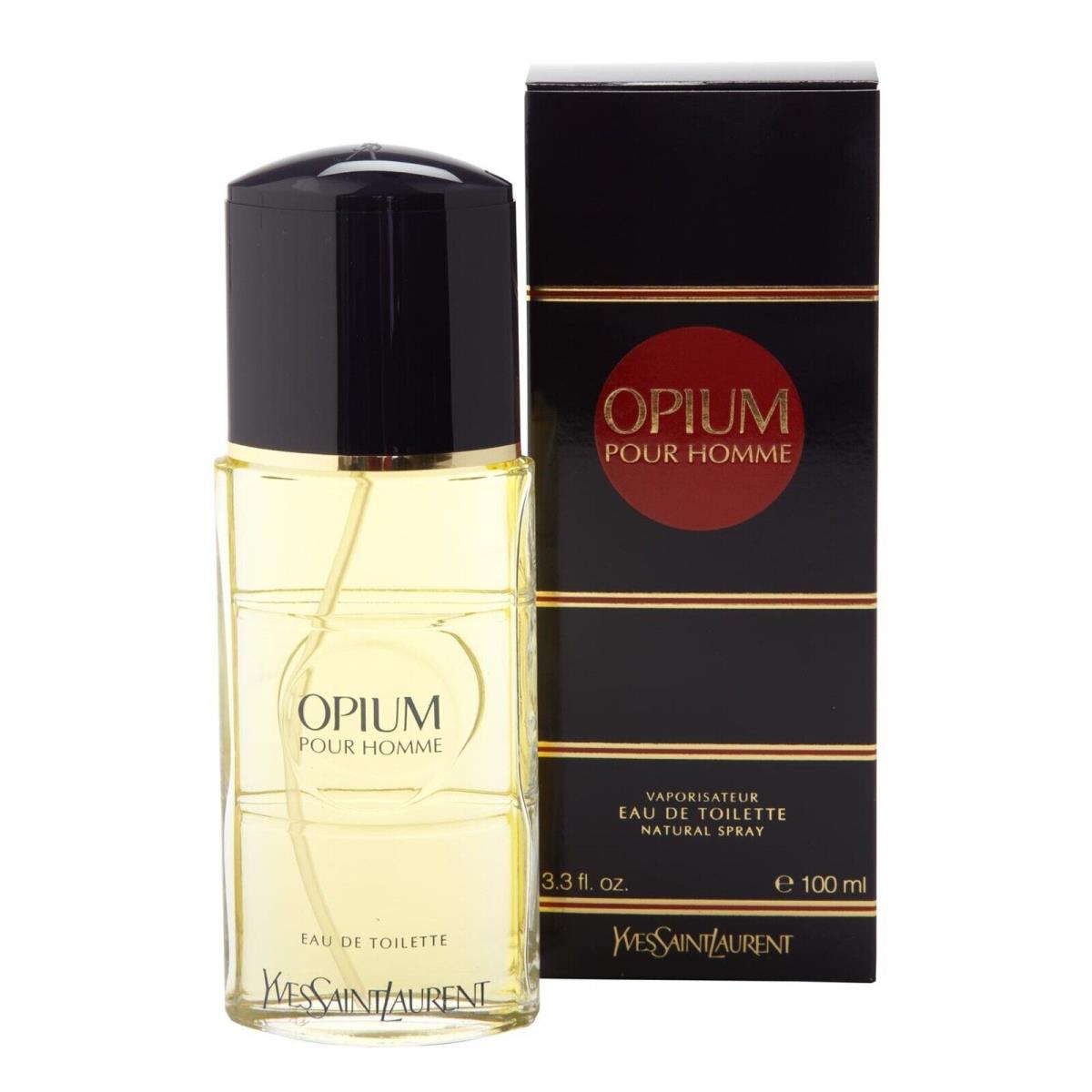 Opium Pour Homme by Yves Saint Laurent 3.3 Oz. Edt Spray For Men. Box