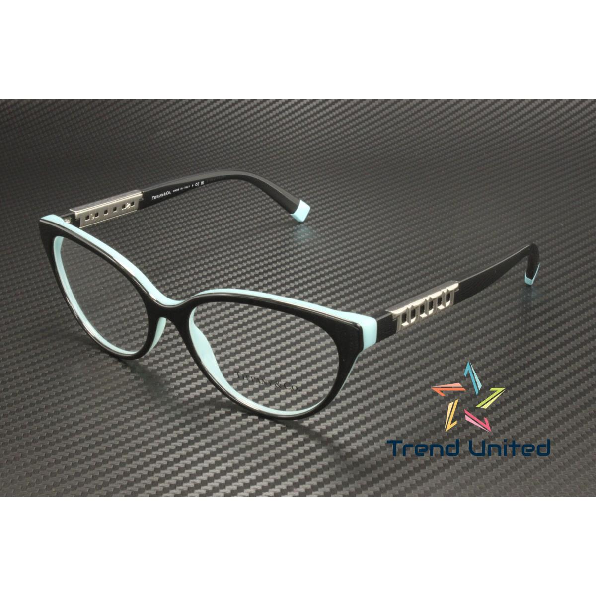 Tiffany TF2226 8055 Black On Tiffany Blue Demo Lens 54 mm Women`s Eyeglasses