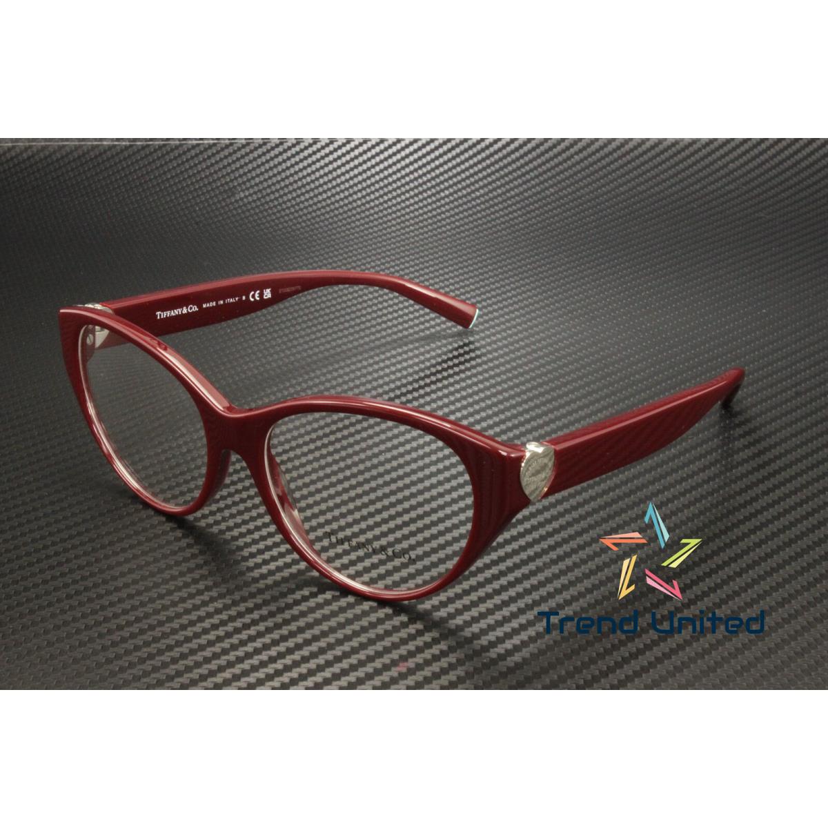 Tiffany TF2244F 8389 Burgundy Demo Lens 53 mm Women`s Eyeglasses