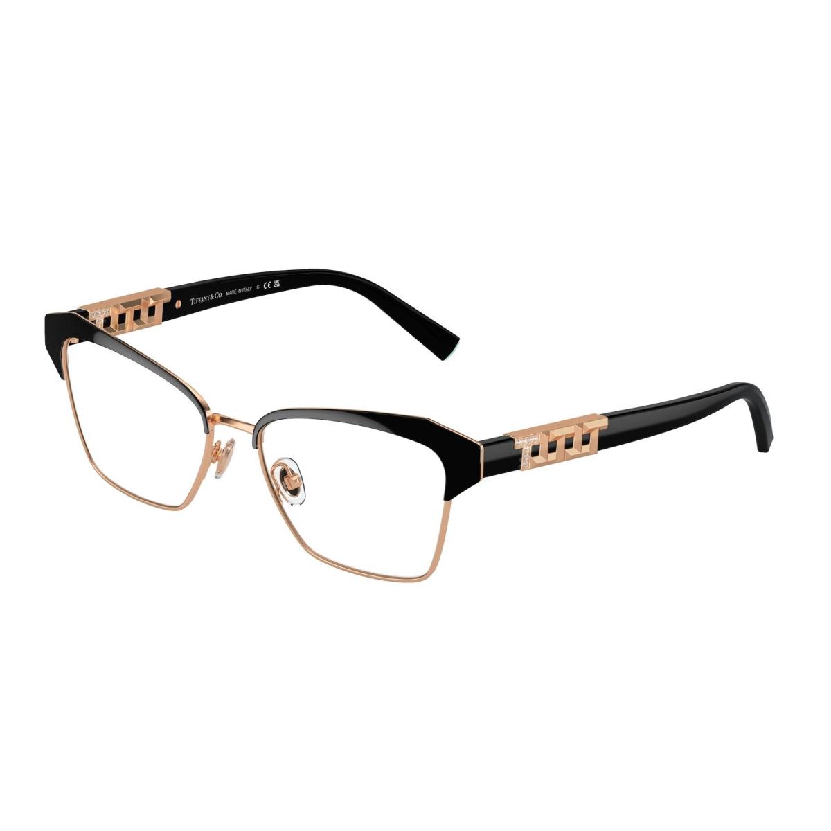 Tiffany Co. TF1156B 6105 Black On Rubedo Demo Lens 53 mm Women`s Eyeglasses